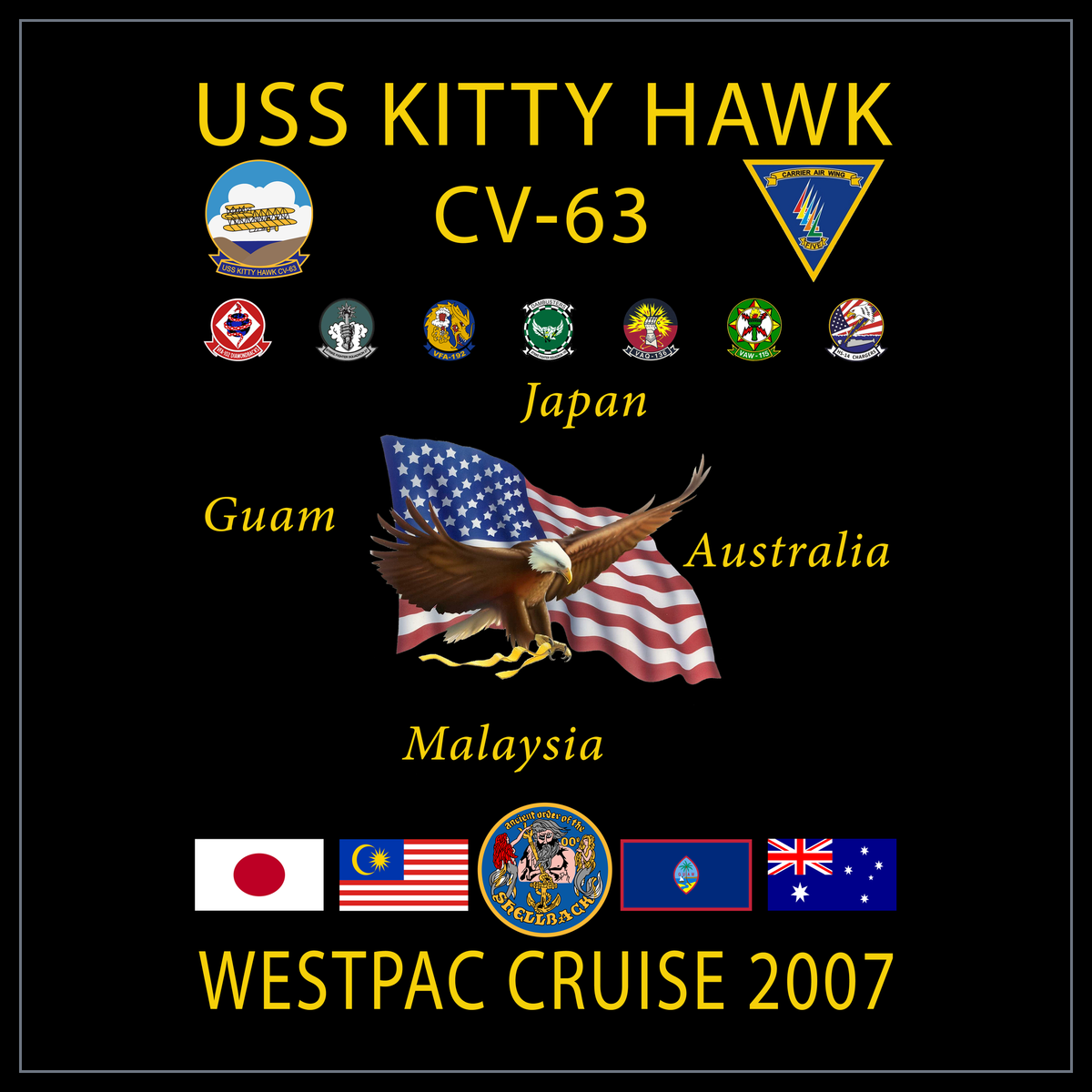 USS Kitty Hawk CV-63 2007 cruise design