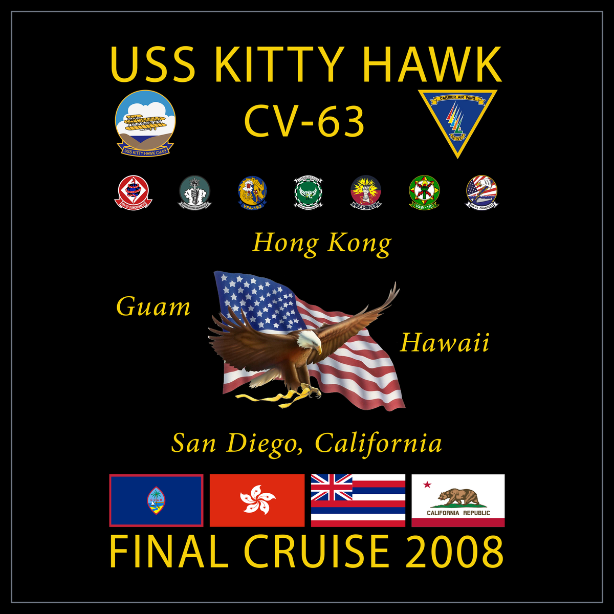 USS Kitty Hawk CV-63 2008 cruise design