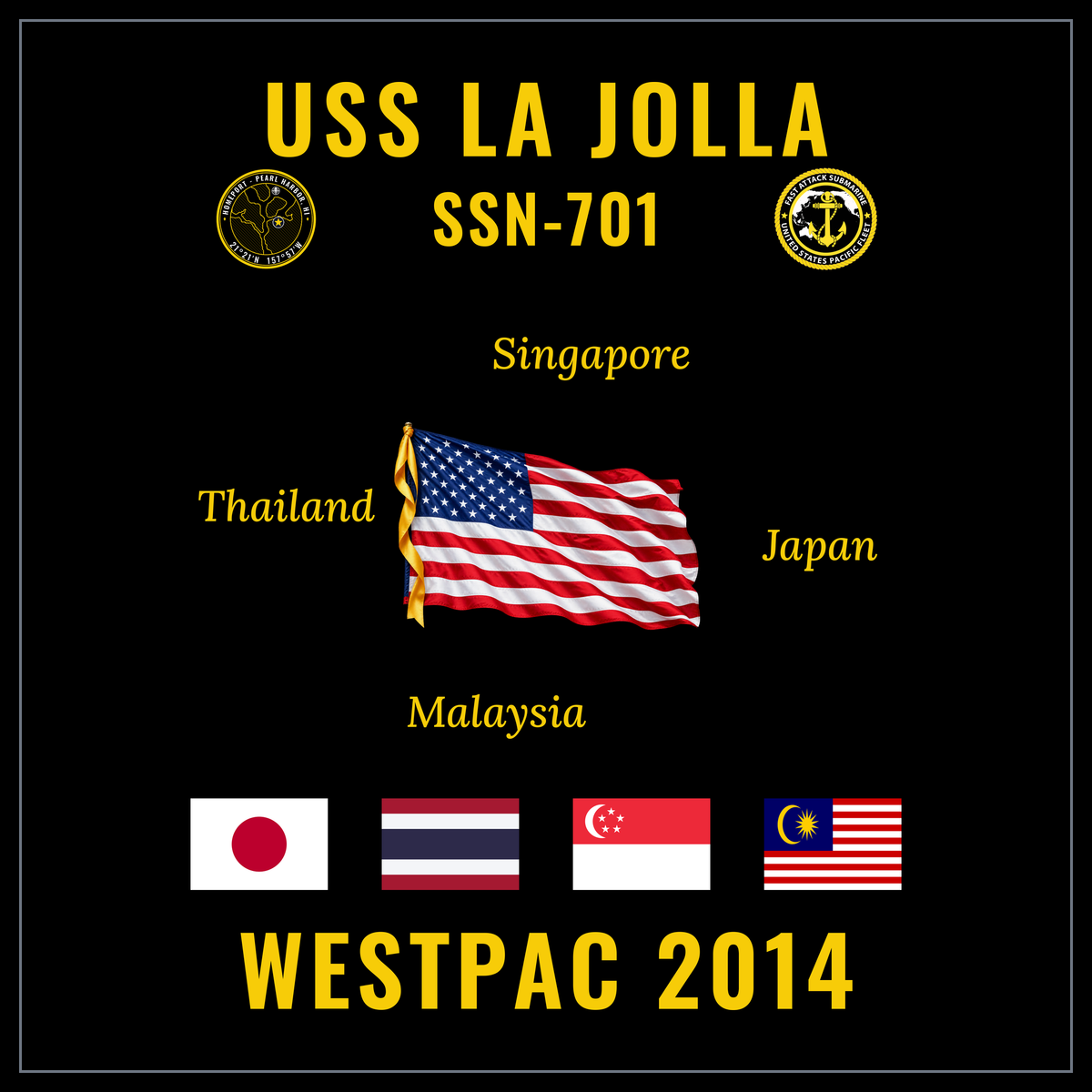USS La Jolla (SSN-701) 2014 cruise design