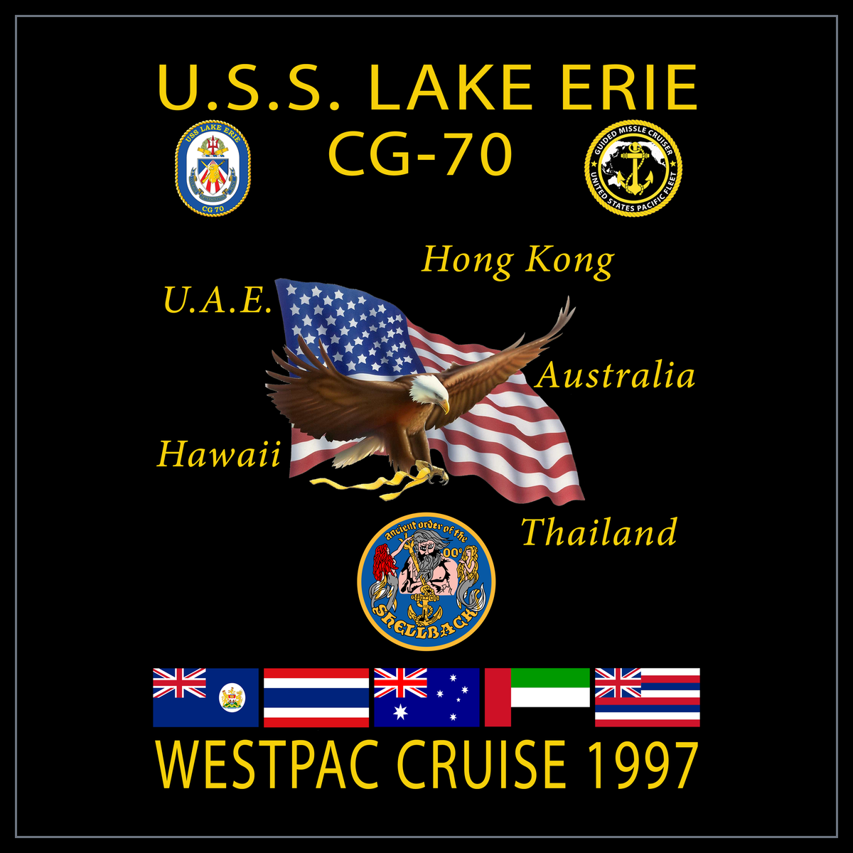 USS Lake Erie CG-70 1997 cruise design