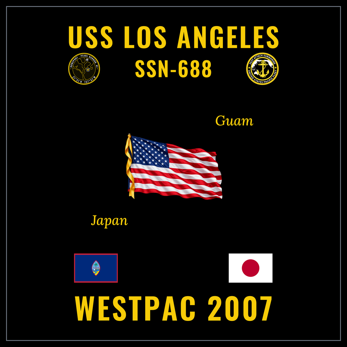 USS Los Angeles (SSN-688) 2007 WestPac cruise design