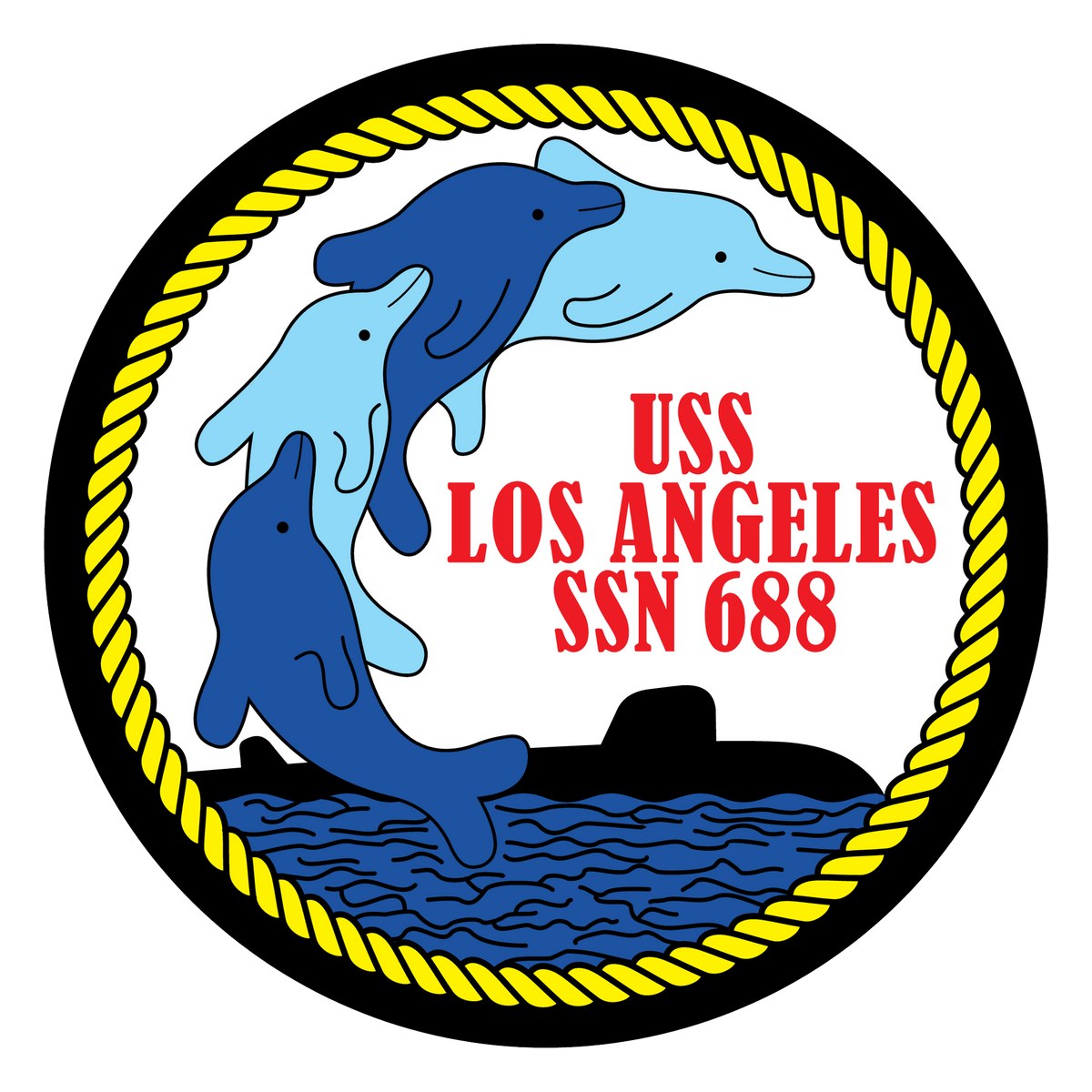 USS Los Angeles (SSN-688) ship's crest