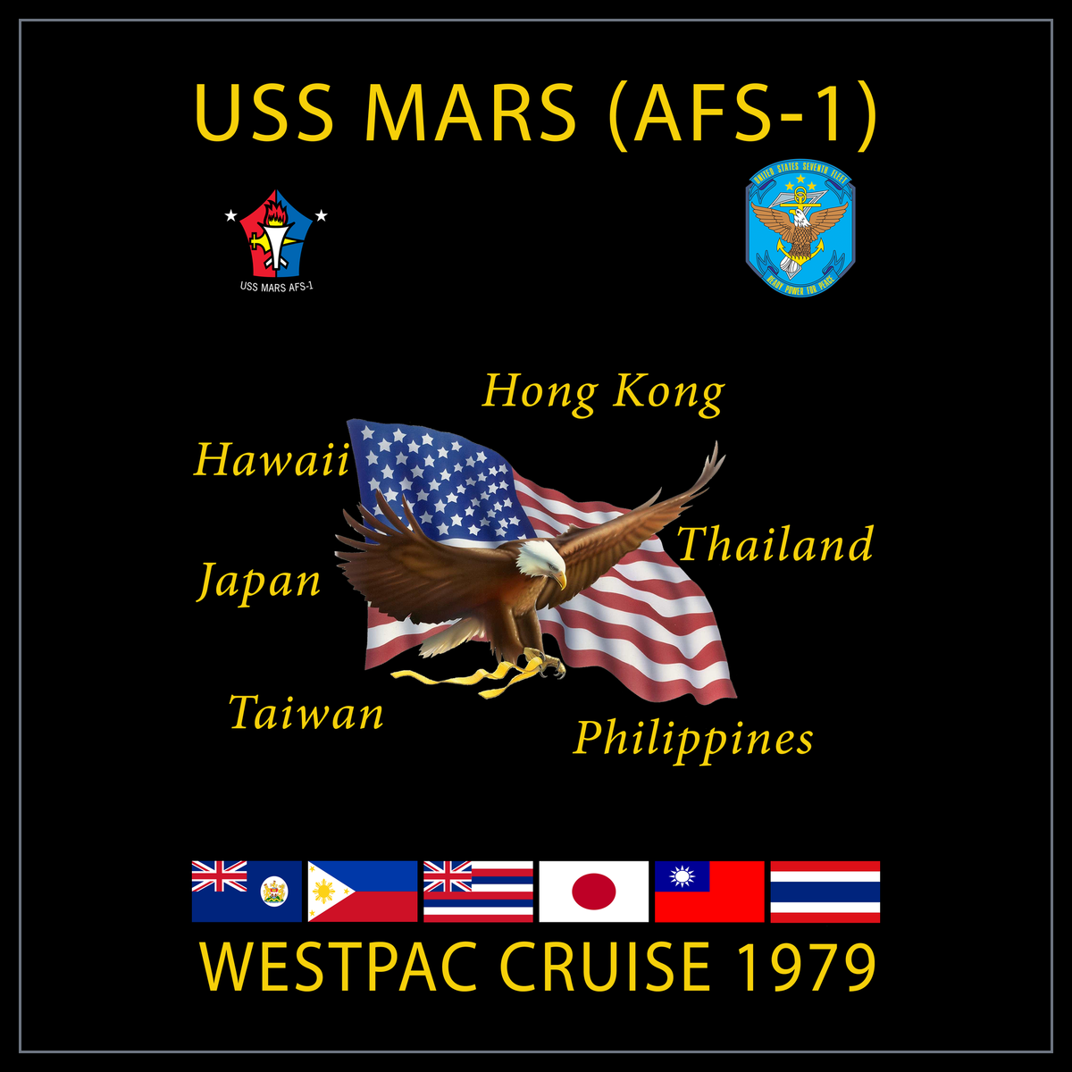 USS Mars AFS-1 1979 cruise design