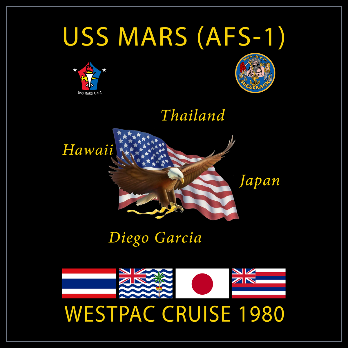 USS Mars AFS-1 1980 cruise design