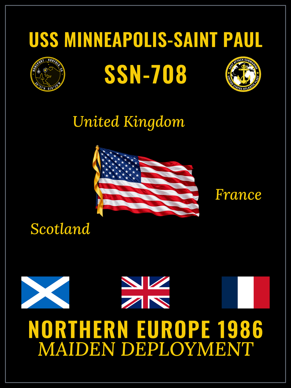 USS Minneapolis-Saint Paul (SSN-708) 1986