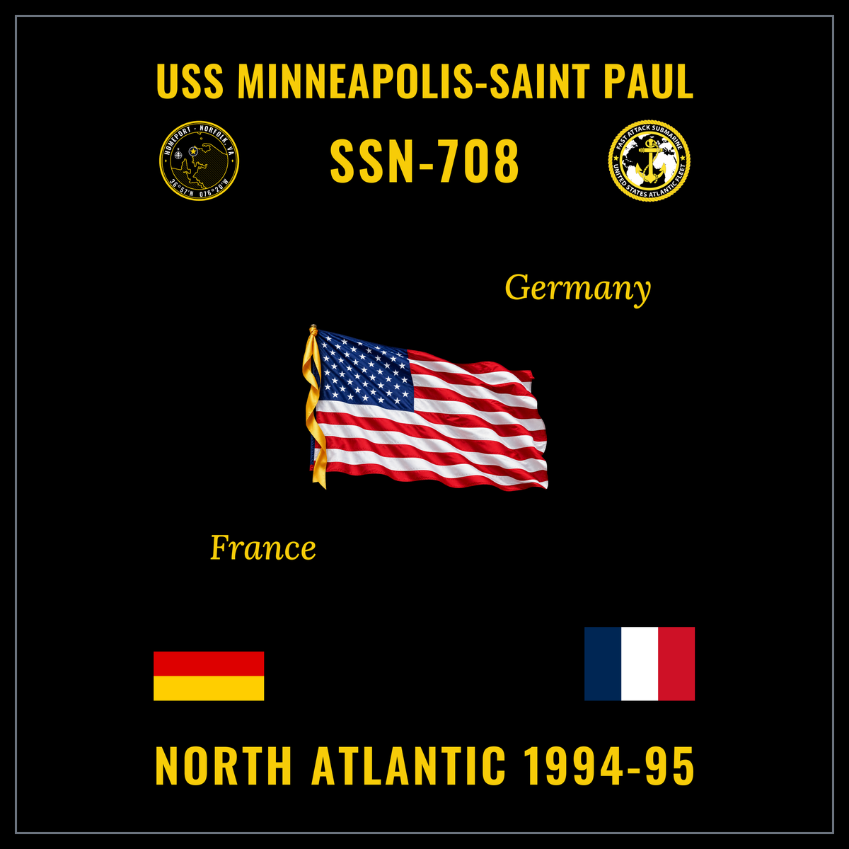 USS Minneapolis-Saint Paul (SSN-708) 1994-95