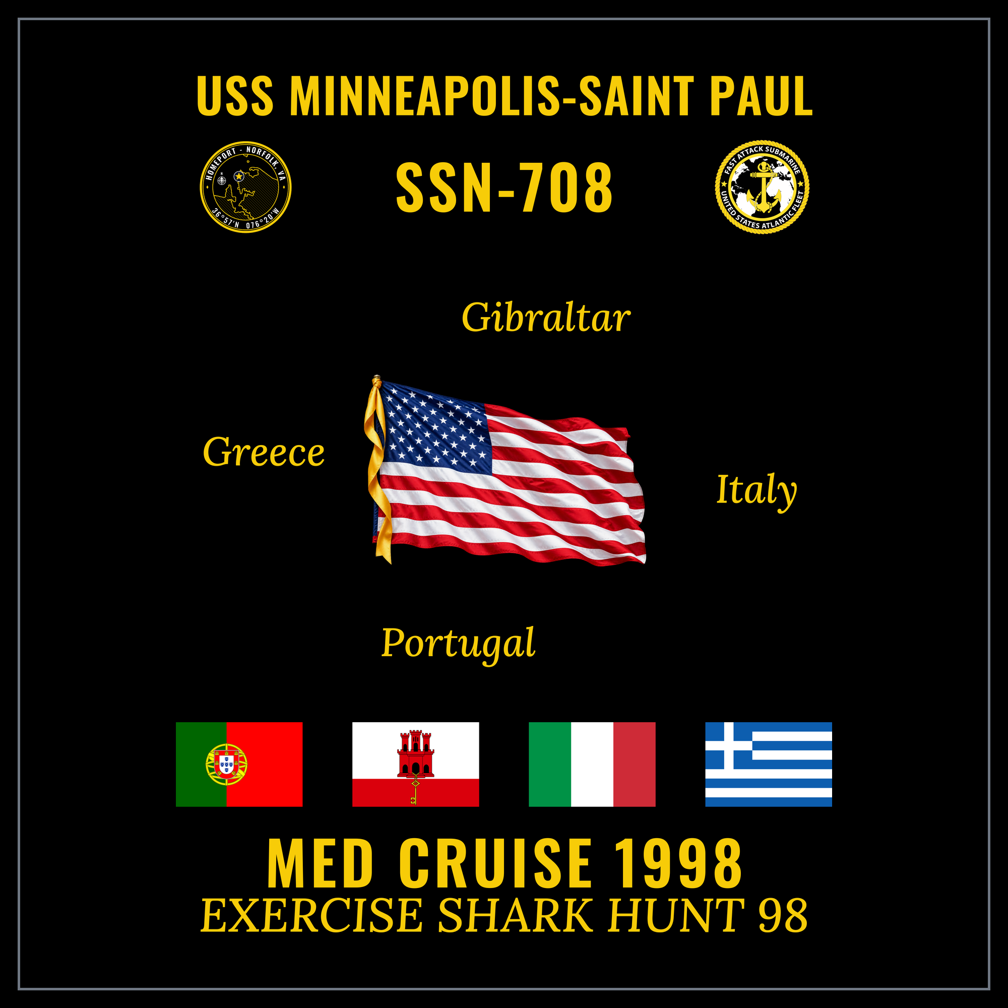 USS Minneapolis-Saint Paul (SSN-708) 1998