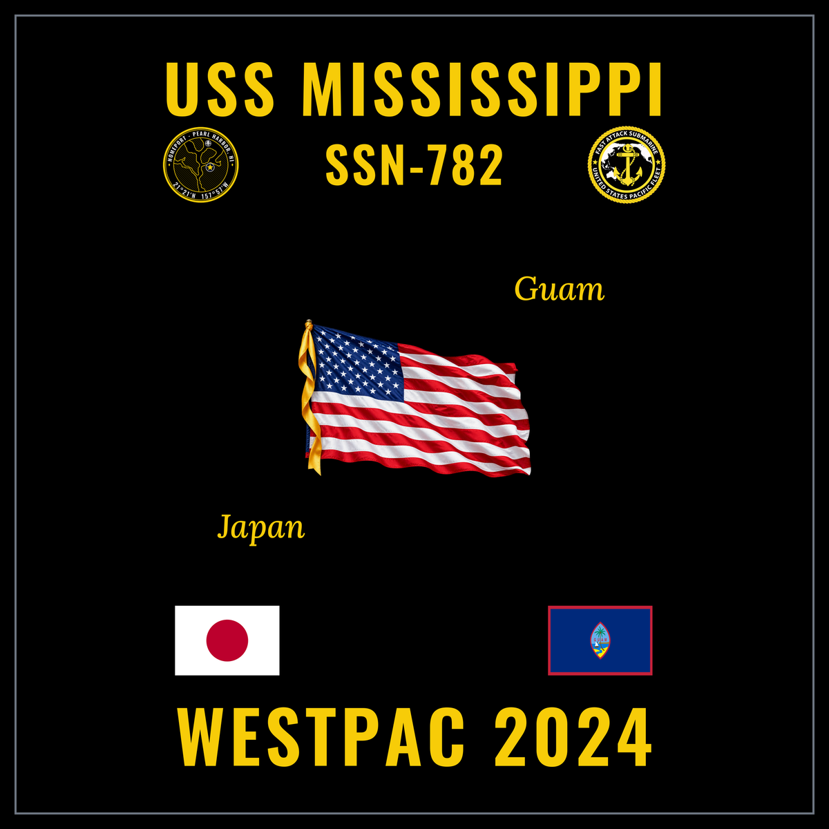 USS Mississippi (SSN-782) 2024 cruise design