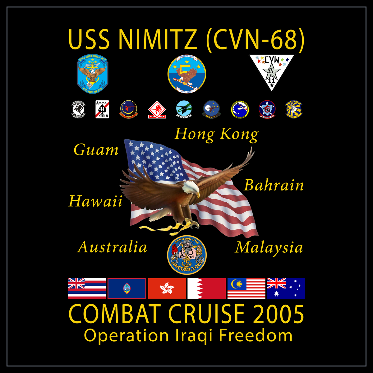 USS Nimitz CVN-68 2005 cruise design