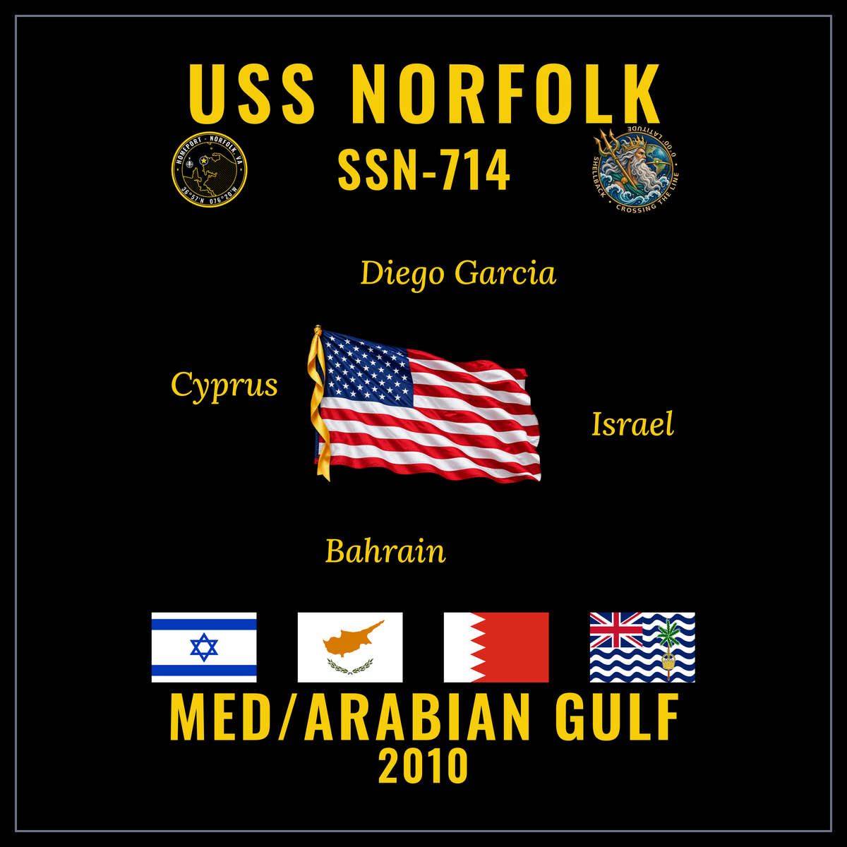 USS Norfolk (SSN-714) 2010 cruise design