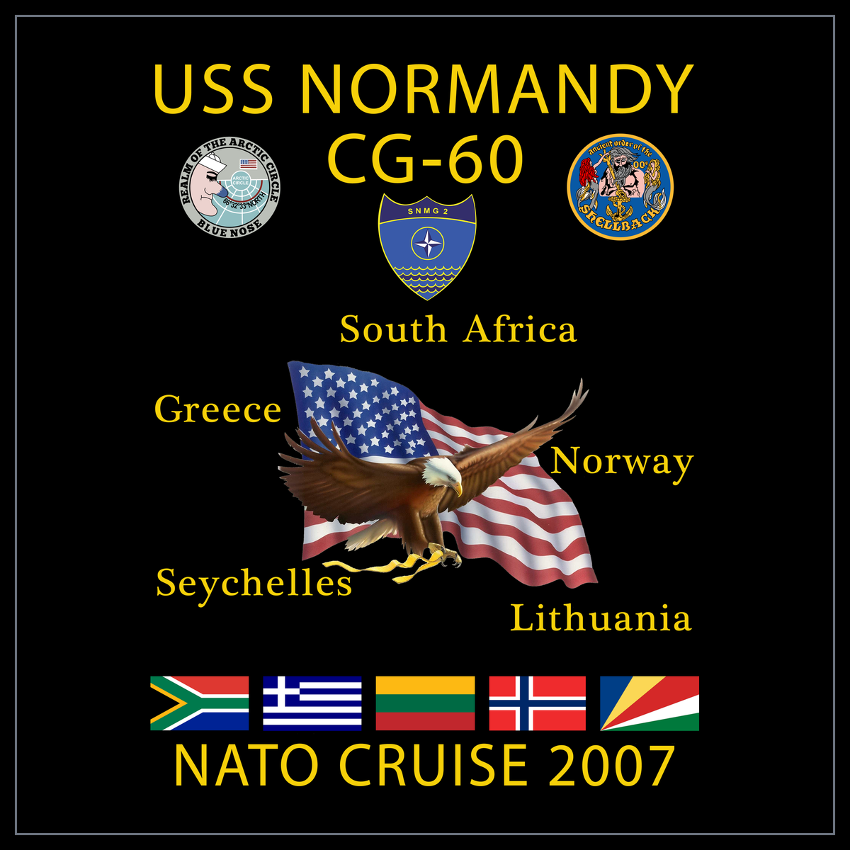 USS Normandy CG-60 2007 cruise design