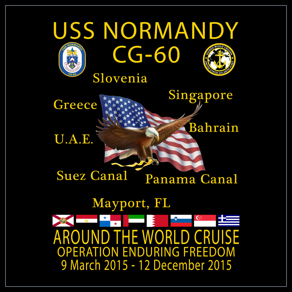 USS Normandy CG-60 2015 cruise design