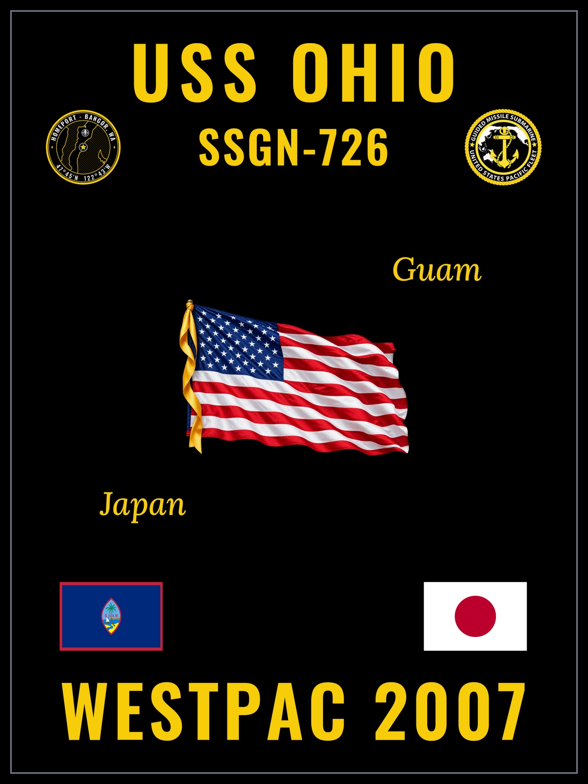 USS Ohio (SSGN-726) 2007 cruise design