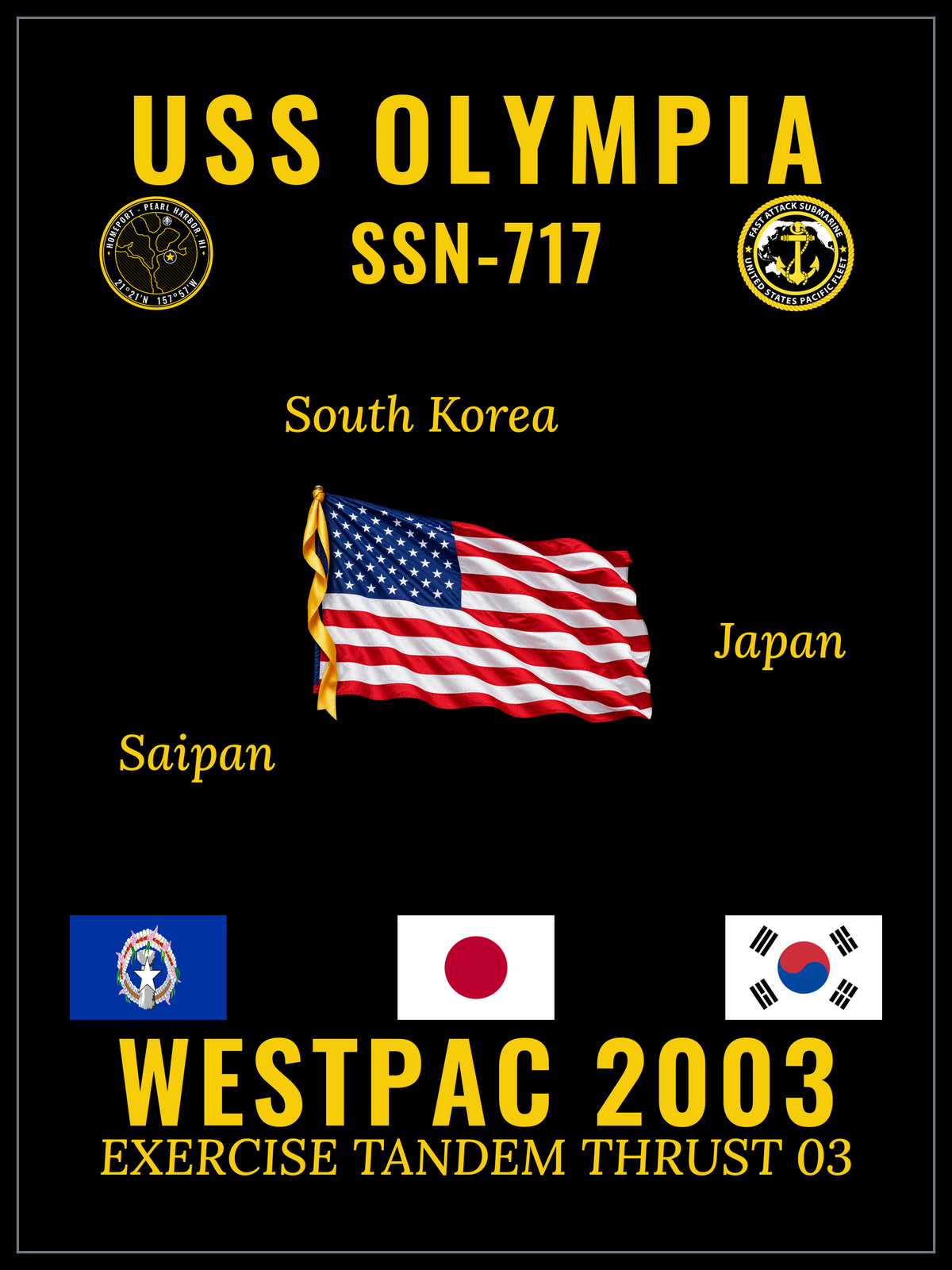 USS Olympia (SSN-717) 2003 cruise design