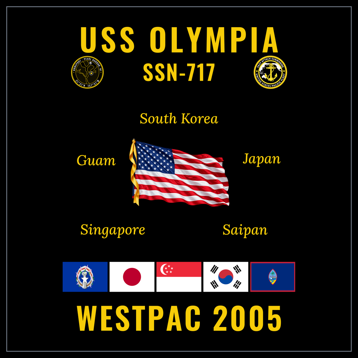 USS Olympia (SSN-717) 2005 cruise design
