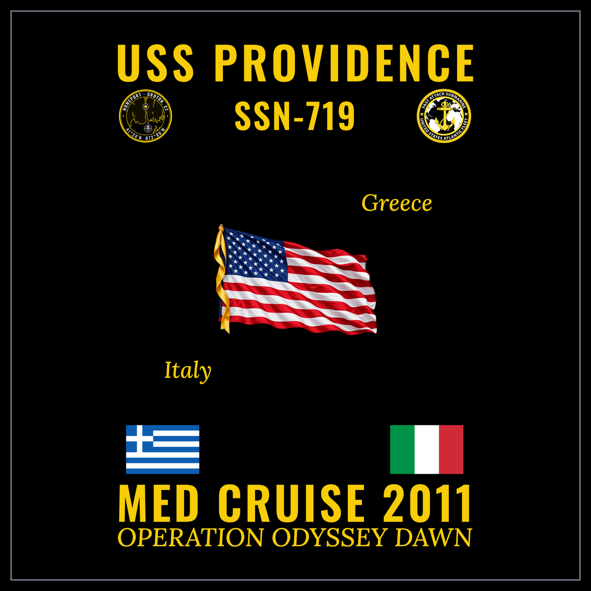 USS Providence (SSN-719) 2011 cruise design