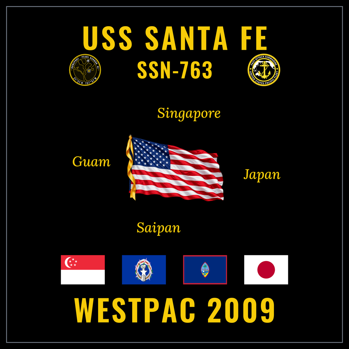 USS Santa Fe (SSN-763) 2009 cruise design