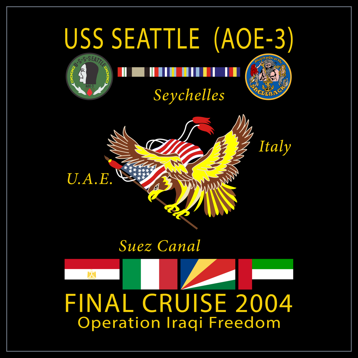 USS Seattle AOE-3 2004 cruise design