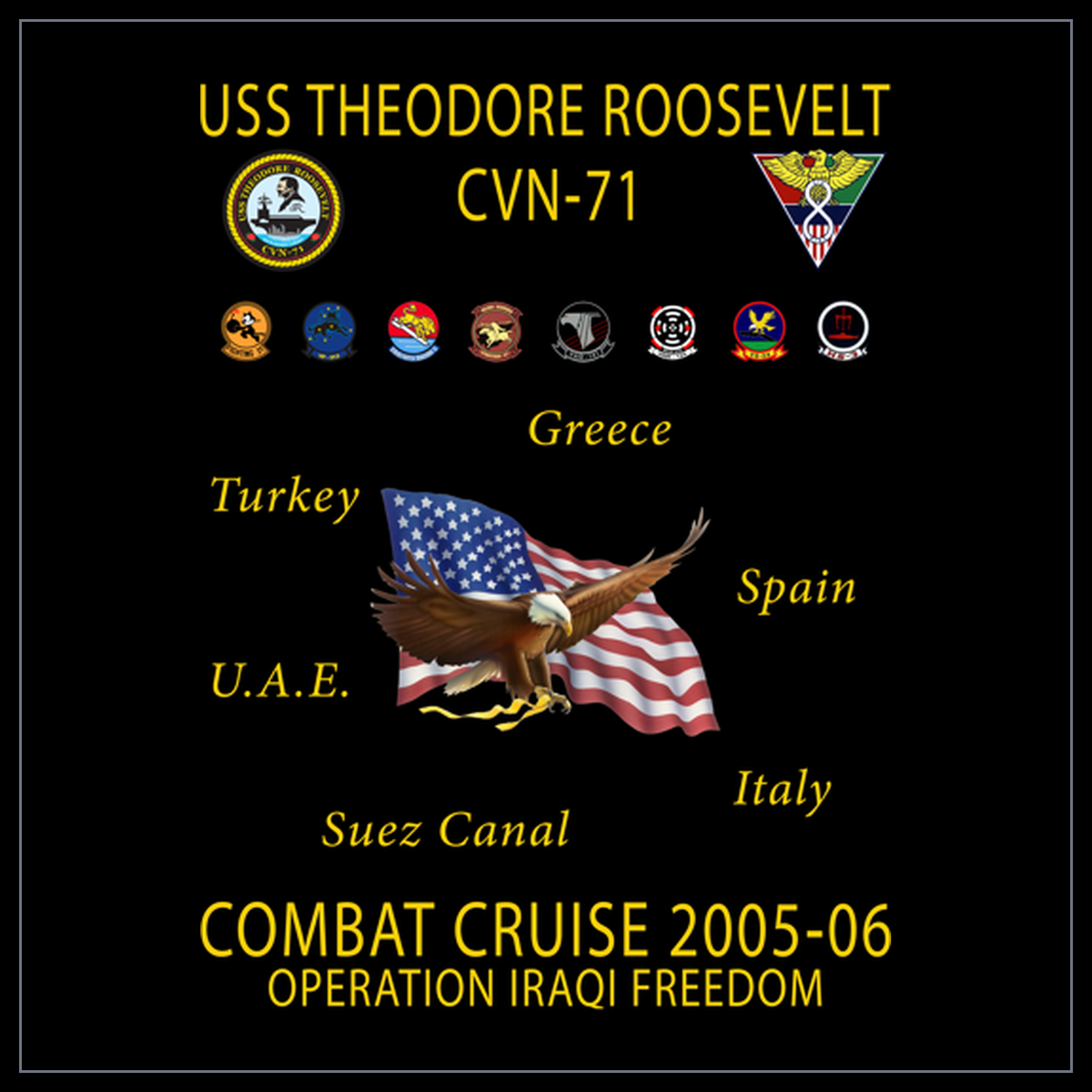 USS Theodore Roosevelt CVN-71 2005-06 cruise design