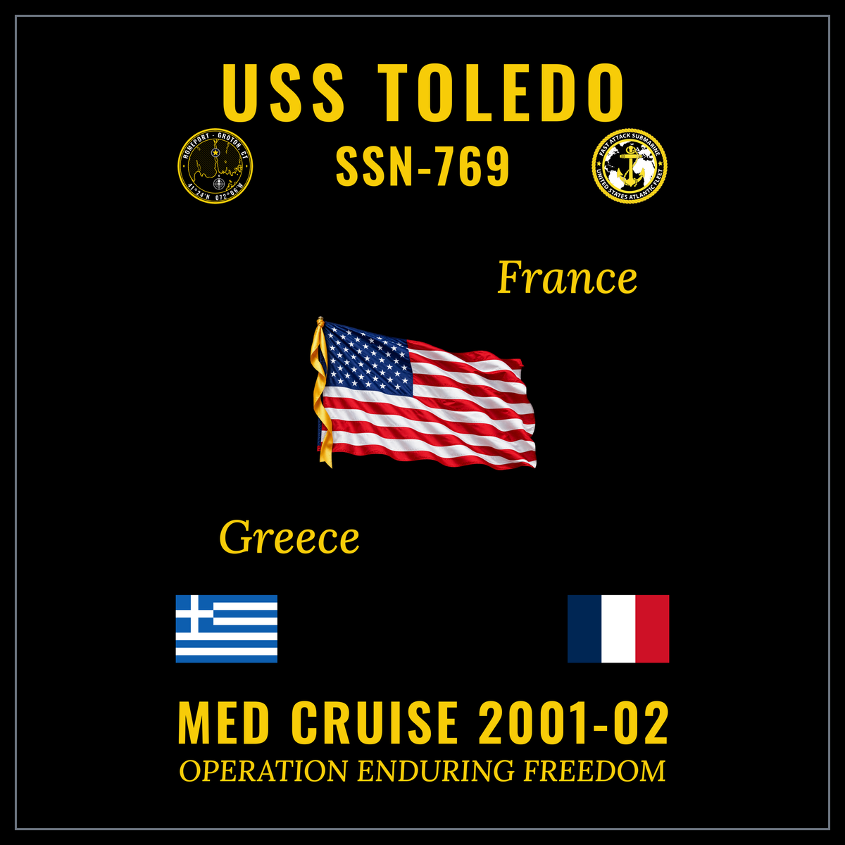 USS Toledo (SSN-769) 2001-02 cruise design
