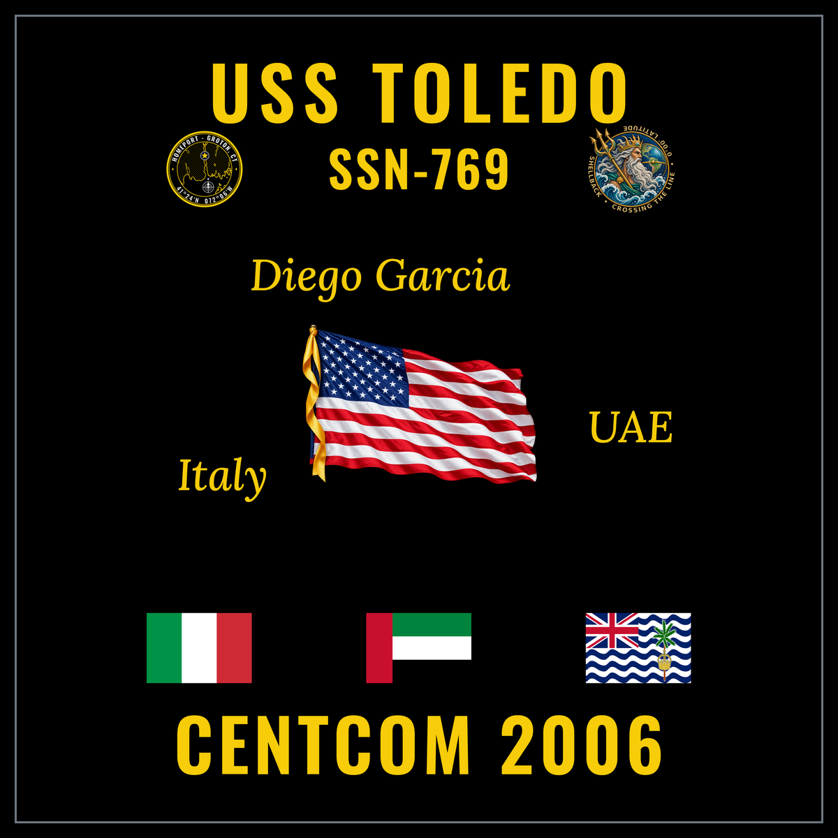 USS Toledo (SSN-769) 2006 cruise design