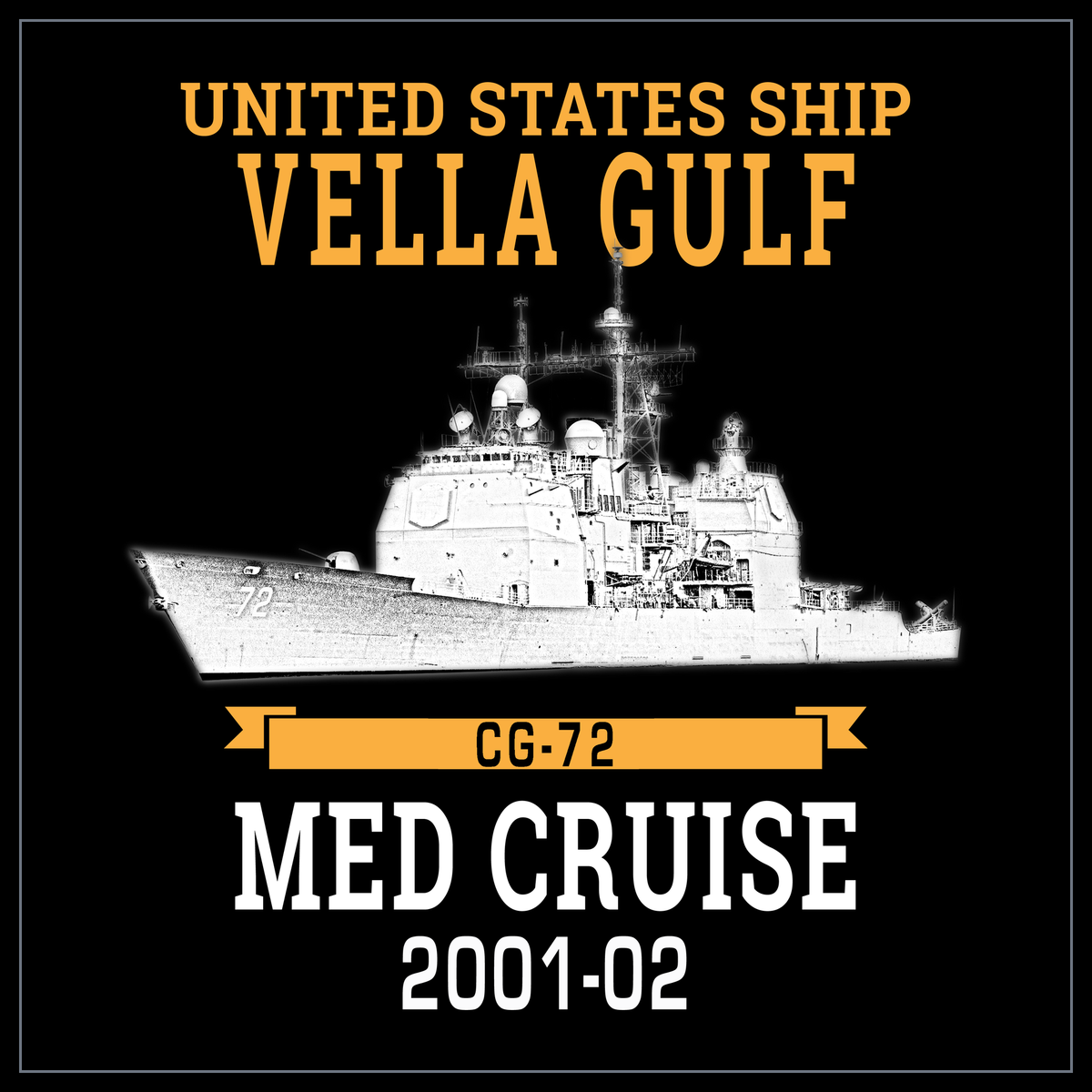 USS Vella Gulf CG-72 2001-02 cruise design