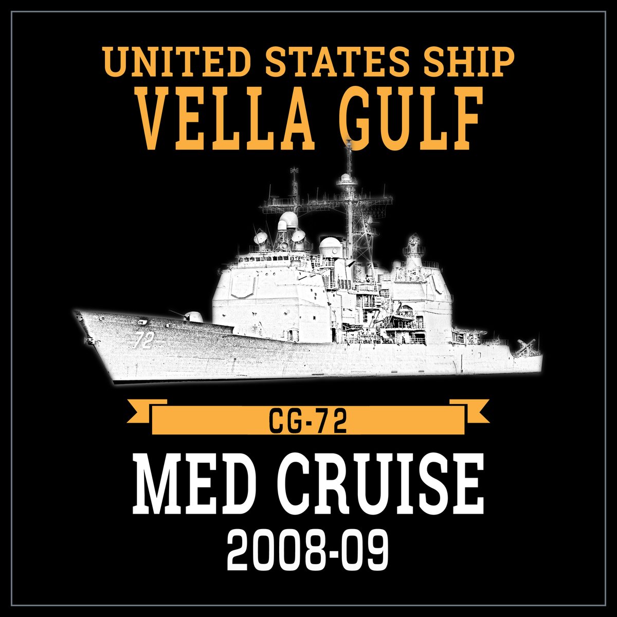 USS Vella Gulf CG-72 2008-09 cruise design