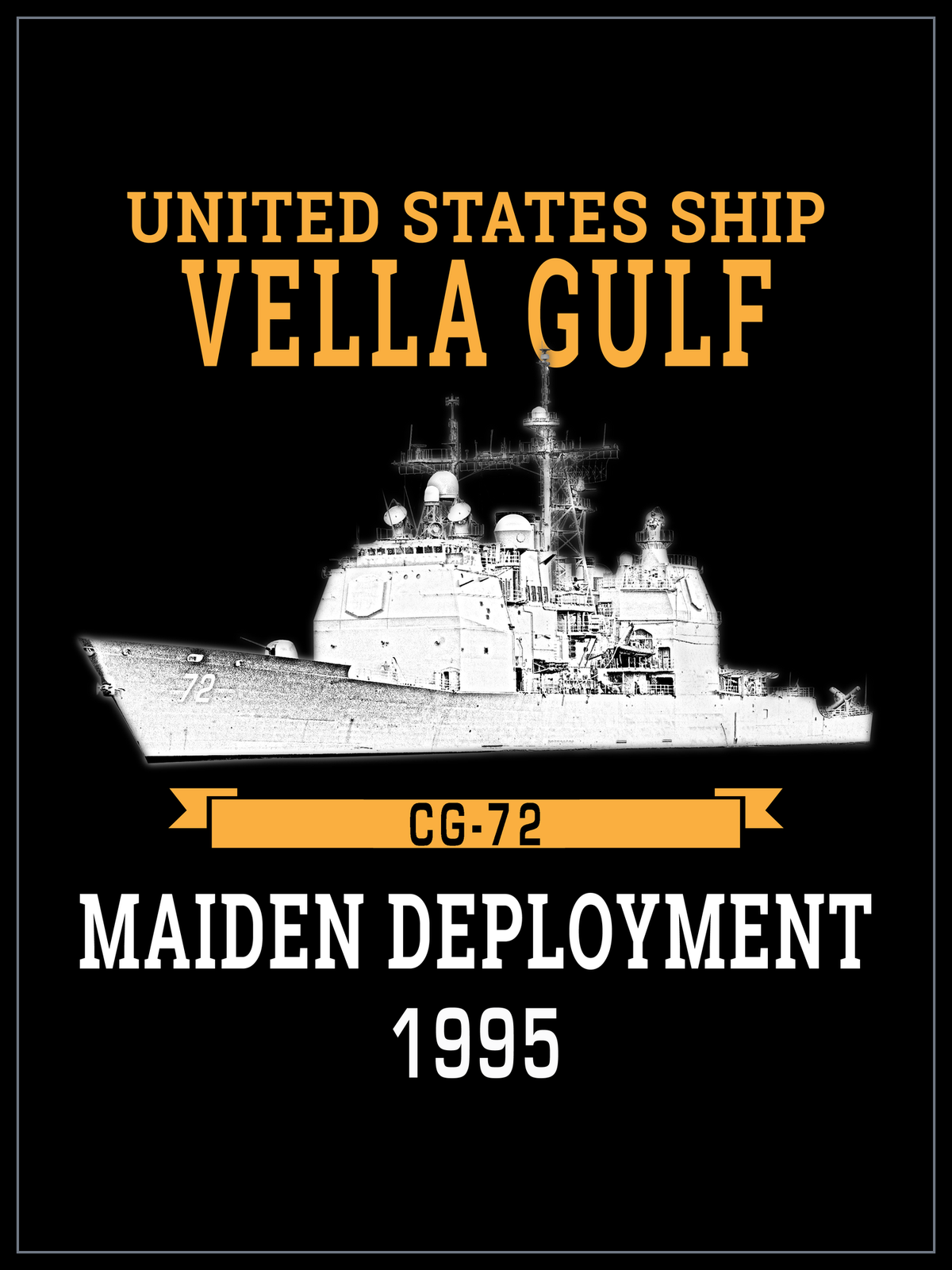 USS Vella Gulf CG-72 1995 cruise design