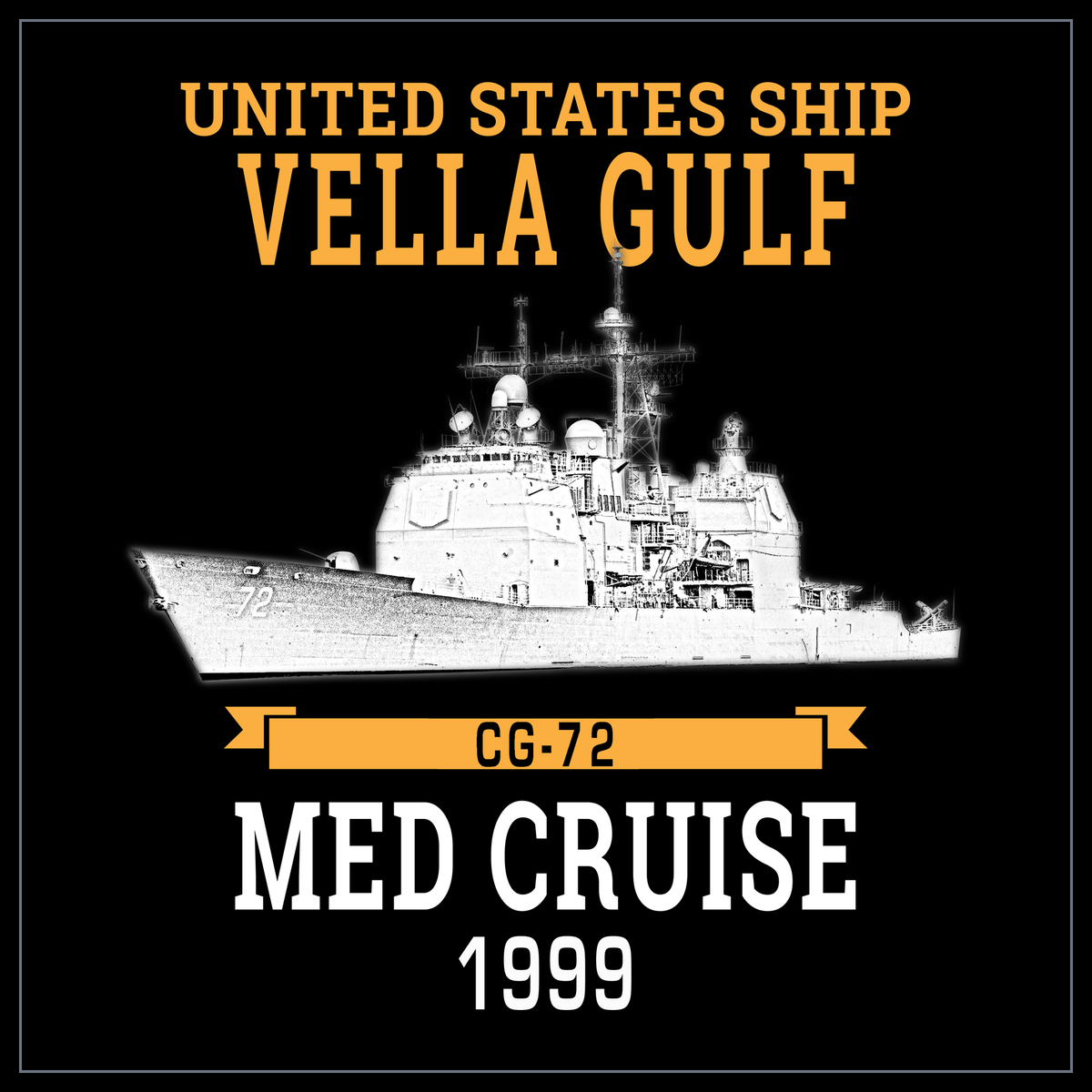 USS Vella Gulf CG-72 1999 cruise design