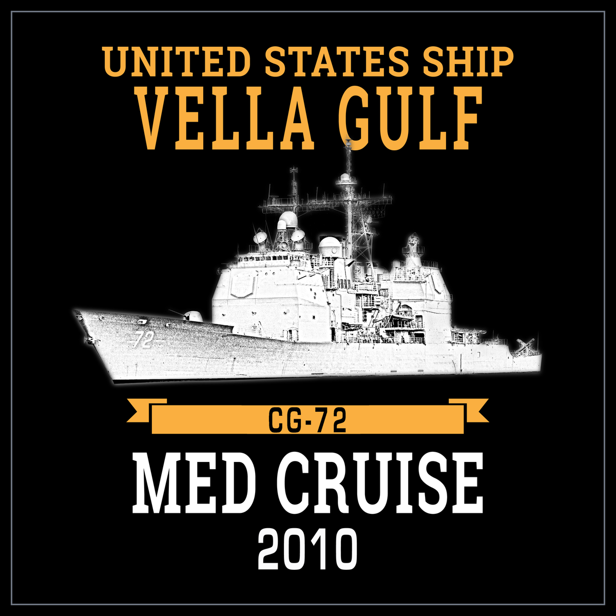 USS Vella Gulf CG-72 2010 cruise design