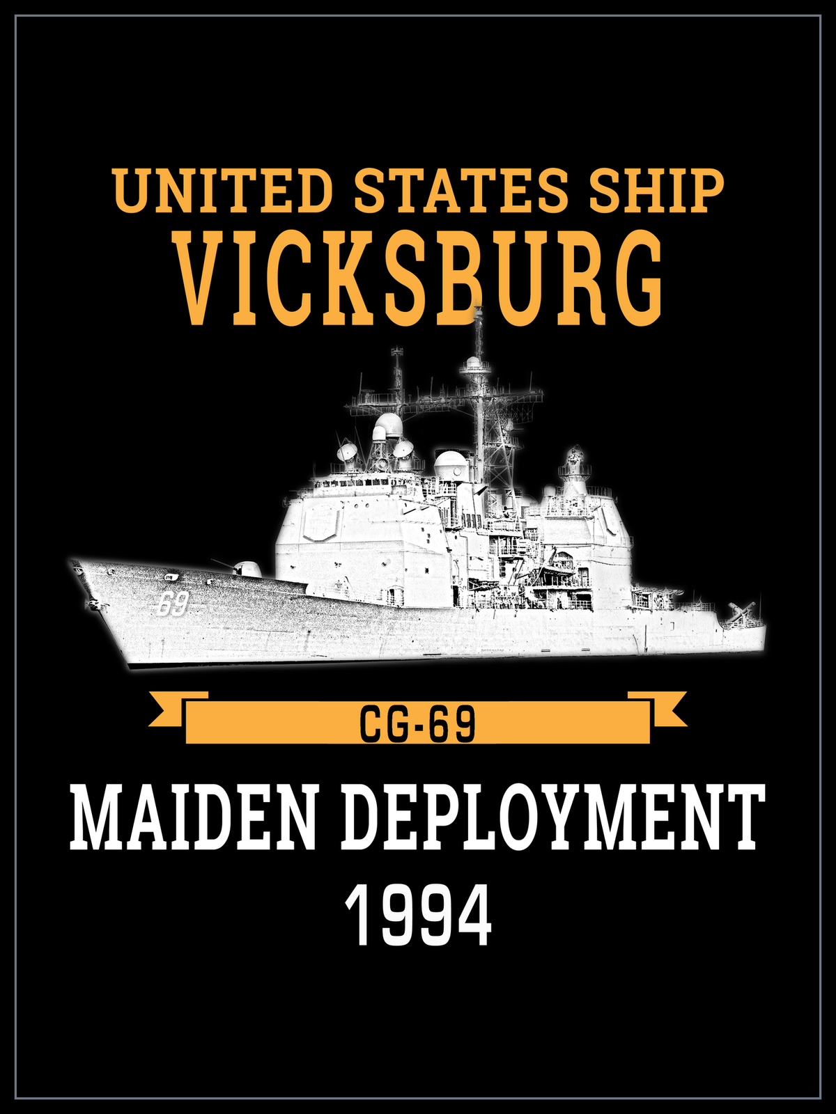 USS Vicksburg CG-69 1994 cruise design