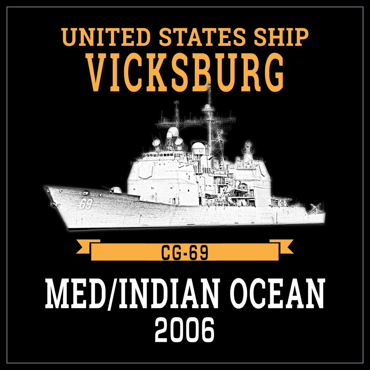 USS Vicksburg CG-69 2006 cruise design