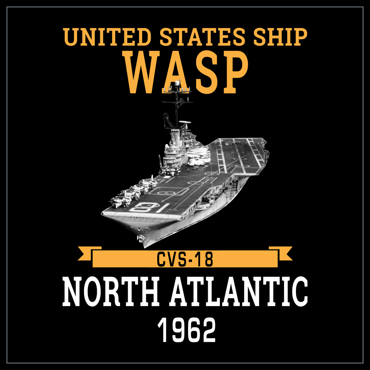 USS Wasp CVS-18 1962 cruise design