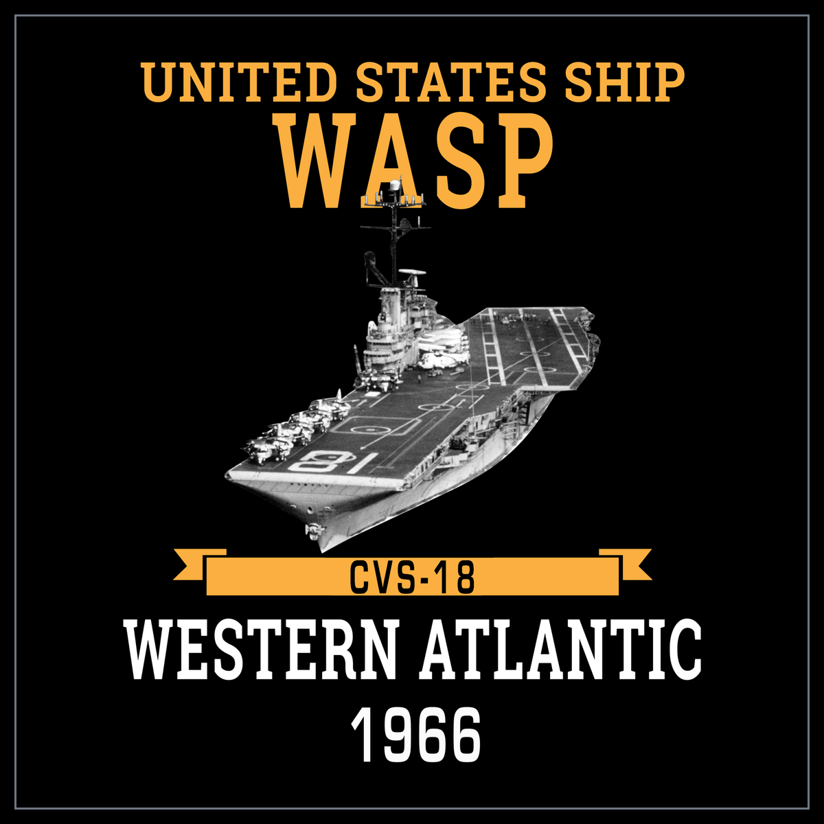 USS Wasp CVS-18 1966 cruise design