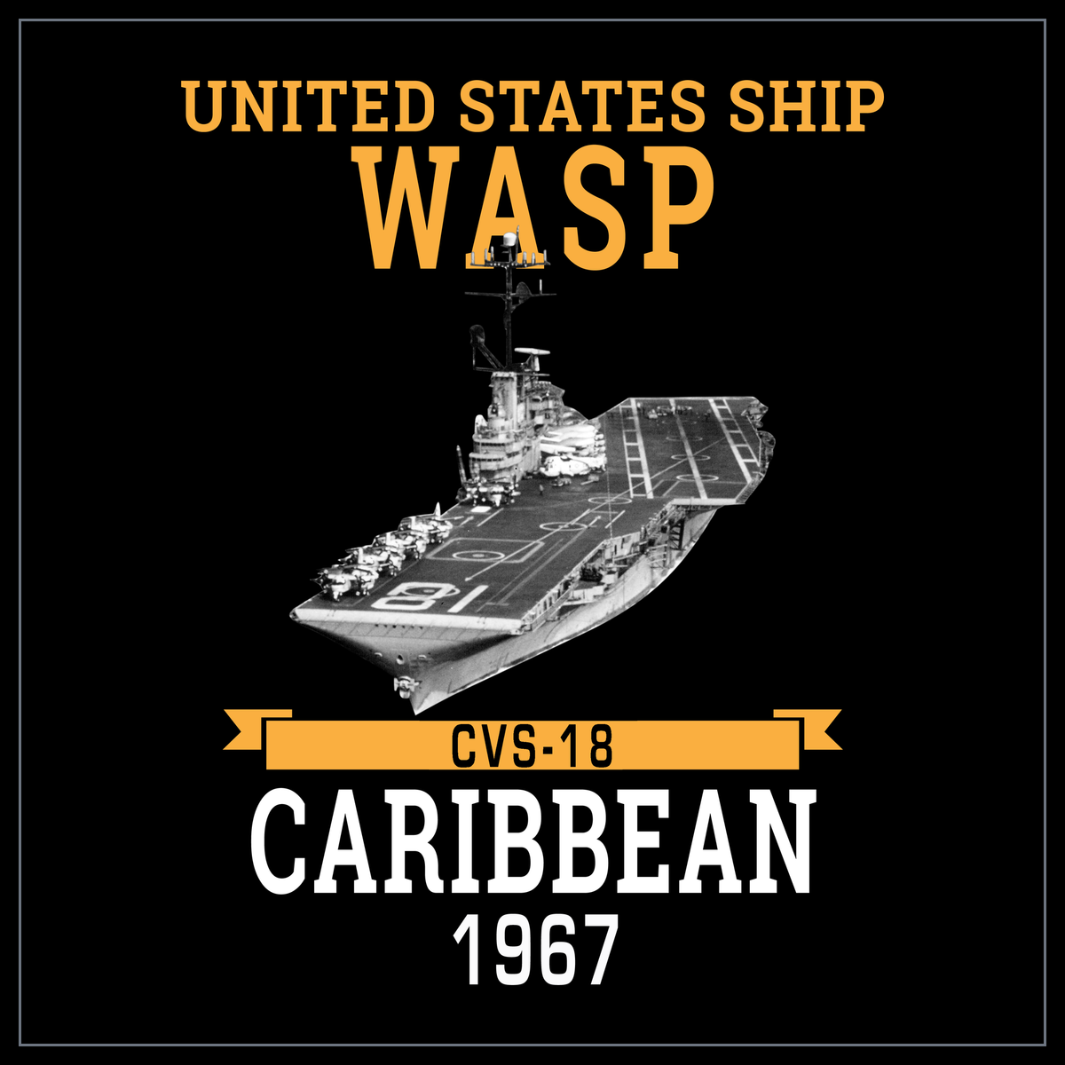 USS Wasp CVS-18 1967 cruise design