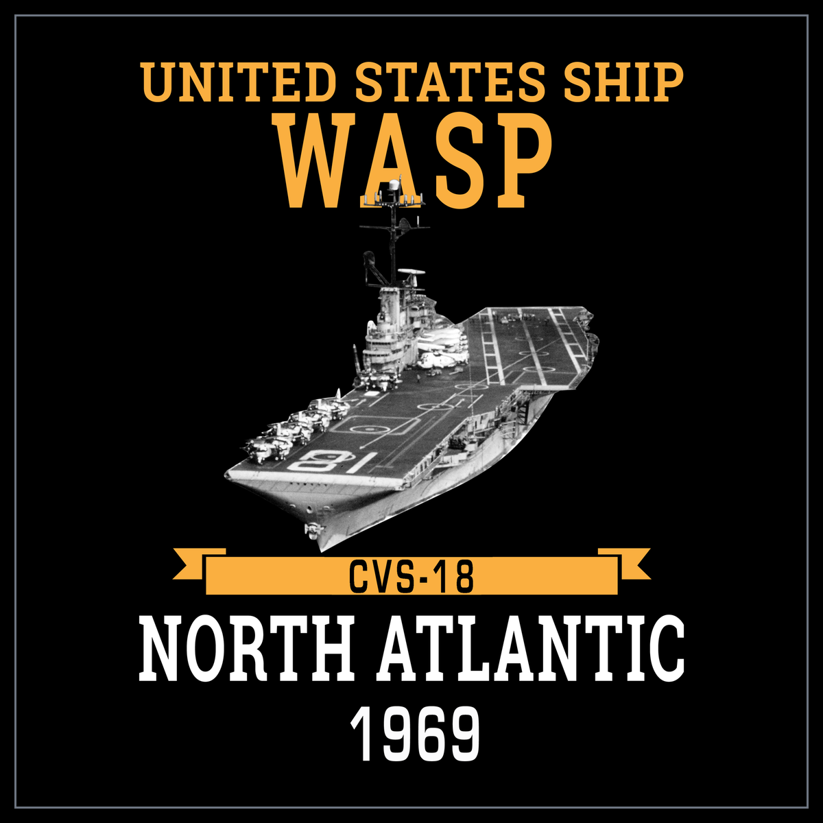 USS Wasp CVS-18 1969 cruise design