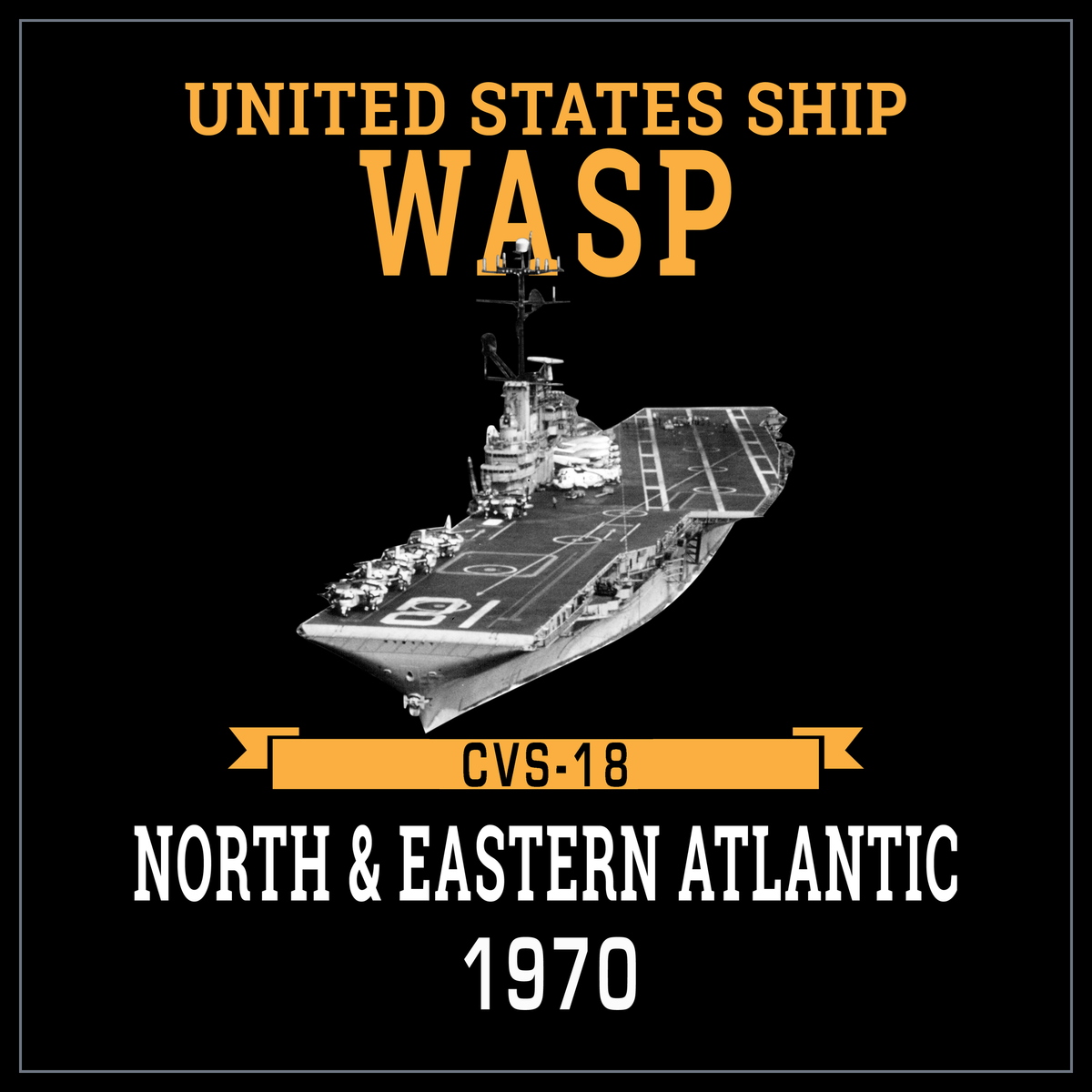 USS Wasp CVS-18 1970 cruise design