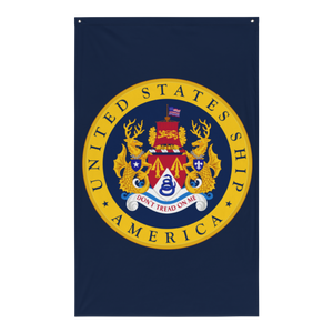 USS America (CV-66) Ship's Crest Flag