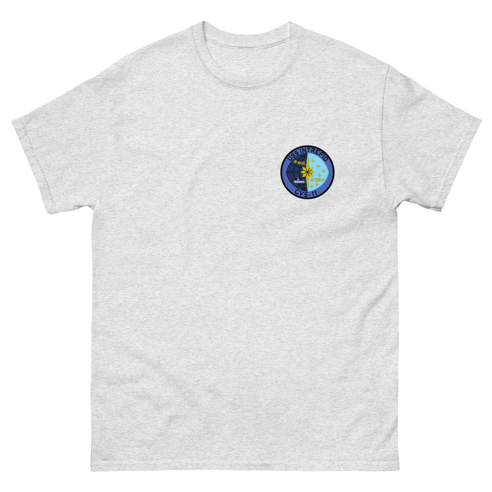 USS Intrepid (CVS-11) Ship's Crest T-Shirt – front view
