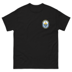 USS Reuben James (FFG-57) Ship's Crest Shirt – front view, black