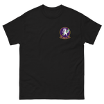 HSC-14 Chargers Squadron Crest T-Shirt – front view, black