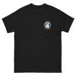 HSC-23 Wildcards Squadron Crest T-Shirt – front view, black