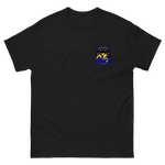 HSC-25 Island Knights Squadron Crest T-Shirt – front view, black