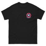 HSC-28 Dragon Whales Squadron Crest T-Shirt – front view, black