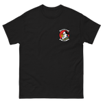HSM-51 Warlords Squadron Crest T-Shirt – front view, black