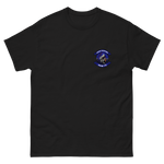 HSM-72 Proud Warriors Squadron Crest Shirt – front view, black