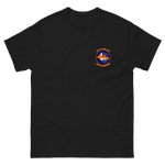 HSM-74 Swamp Foxes Squadron Crest Shirt – front view, black