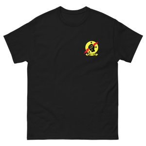 VA-25 Fist of the Fleet Squadron Crest T-Shirt – front view, black