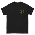 VFA-27 Royal Maces Squadron Crest T-Shirt – front view, black