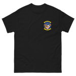 VFA-122 Flying Eagles Squadron Crest T-Shirt – front view, black